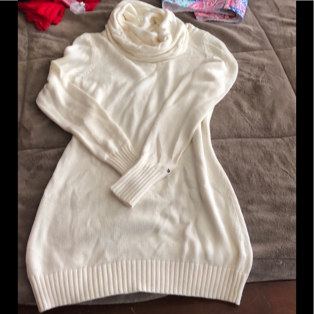 Tommy Hilfiger Cream Sweater dress size small